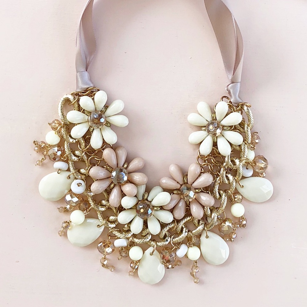 Handmade Floral Necklace - Picture 3 of 3